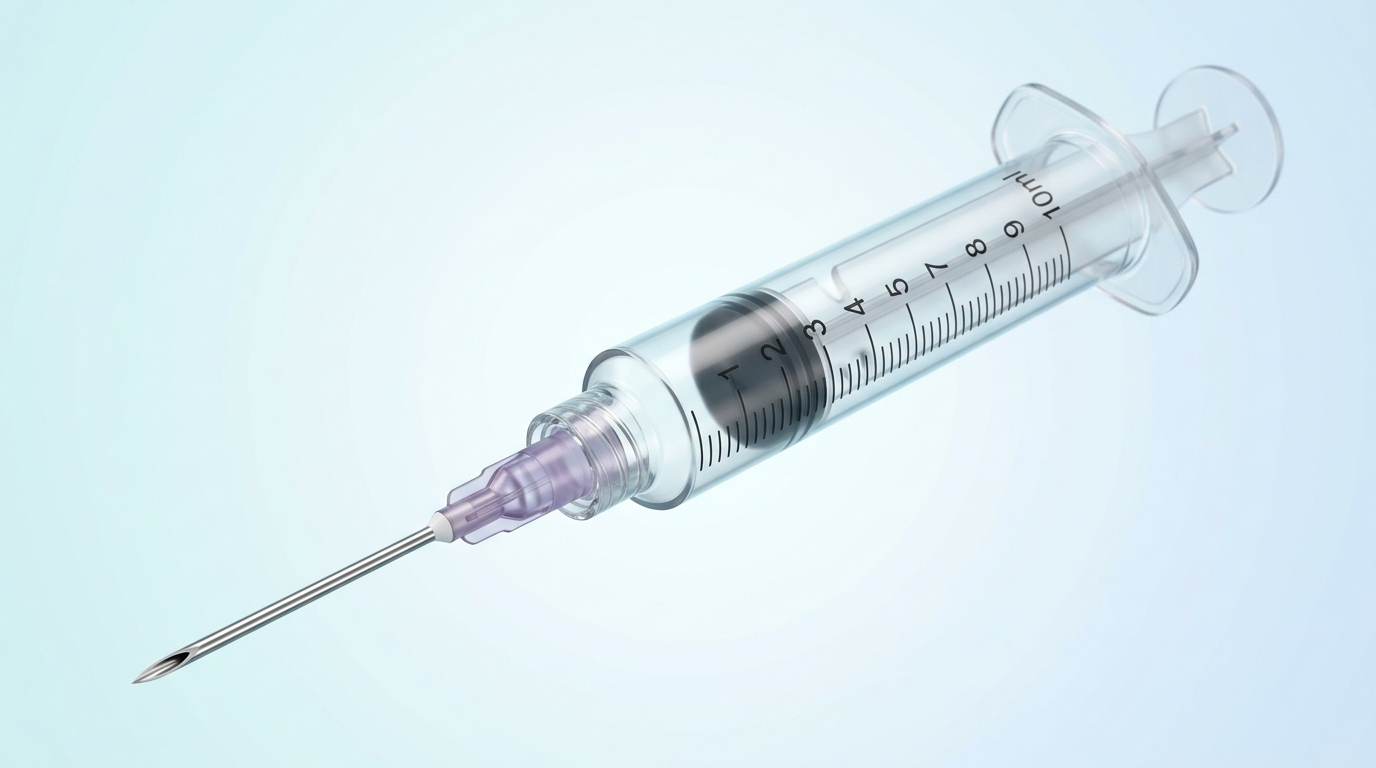 AI-DISPO UltraFlow Precision Syringe 3D Macro Engineering Render